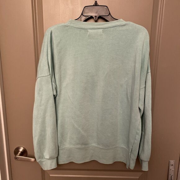 Ron Jon Surf Shop Womens S Sweatshirt Puff Letters Long Sleeve Green - Picture 6 of 10